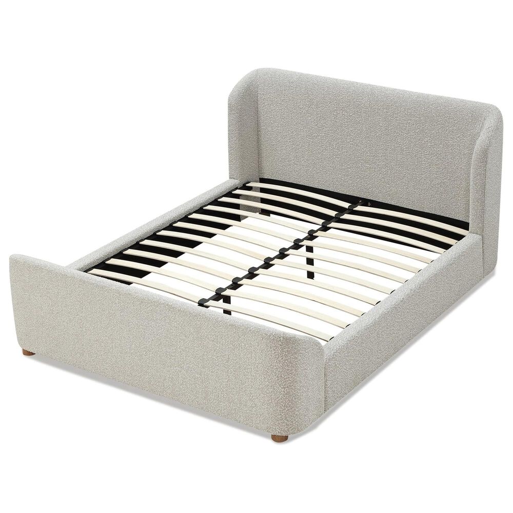 Urban Home Kiki King Upholstered Platform Bed in Cotton Ball Boucle, , large