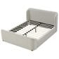 Urban Home Kiki King Upholstered Platform Bed in Cotton Ball Boucle, , large