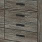 Ashley Frandern 4-Piece Twin Panel Bedroom Set in Rustic Warm Gray, , large