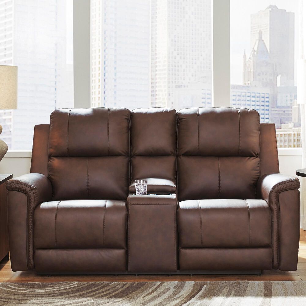 Ashley Bleckley Power Reclining Loveseat in Espresso, , large