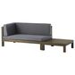 Hearth and Haven Brava Outdoor Corner Bench with Coffee Table in Dark Gray, , large