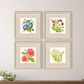 Paragon 18" Square Fleur Melange III Wall Art in Green (Set of 4), , large
