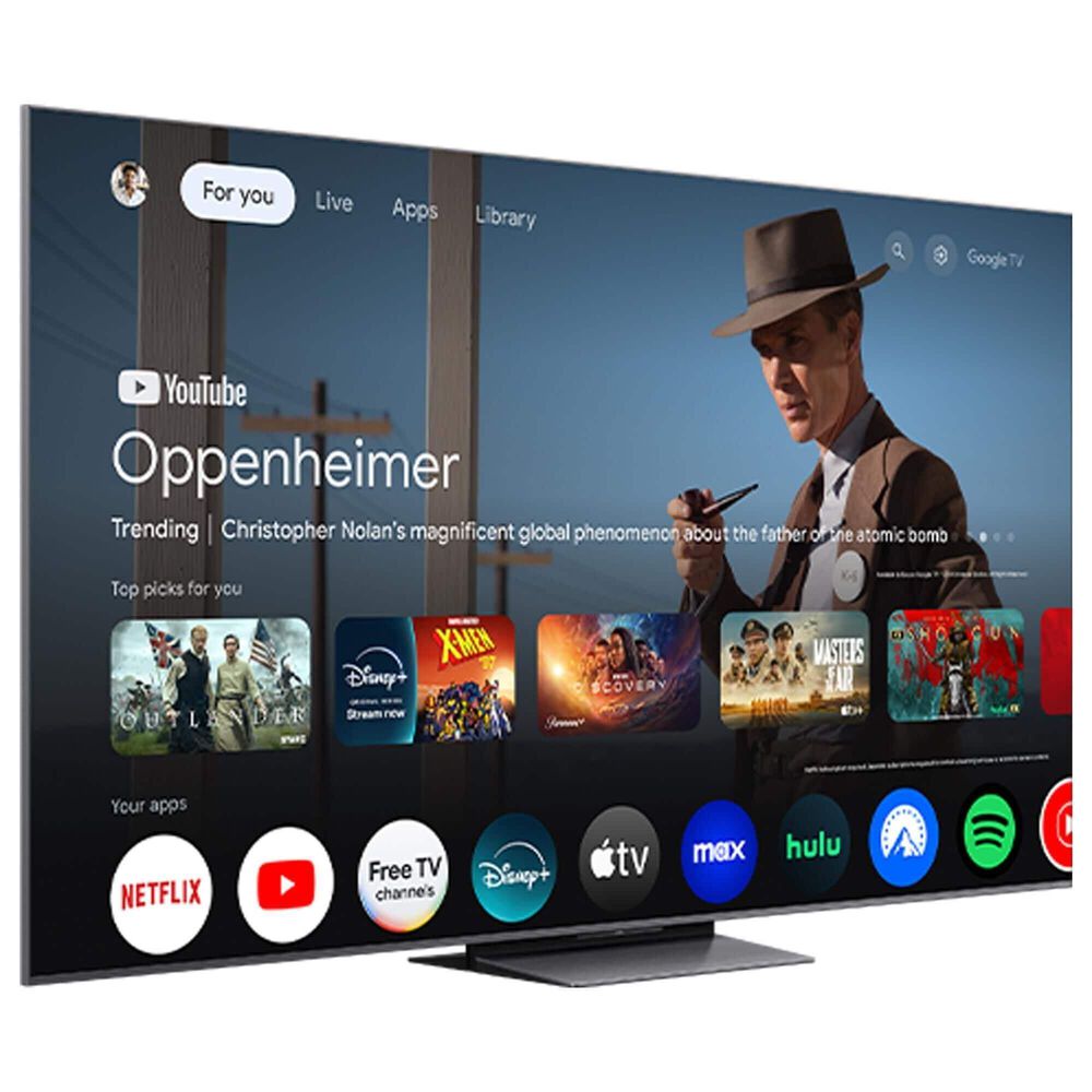 TCL 75&quot; Class QM8K Series 4K UHD HDR QD-Mini LED - Smart Google TV with Q Class 5.1.2 Channel Soundbar System in Black, , large