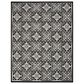 Nourison Aloha 5"3" x 7"5" Black White Indoor/Outdoor Area Rug, , large