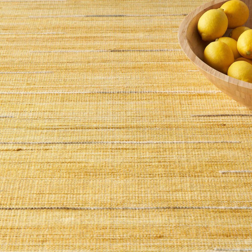 Nourison Interweave 9&#39; x 12&#39; Yellow Area Rug, , large