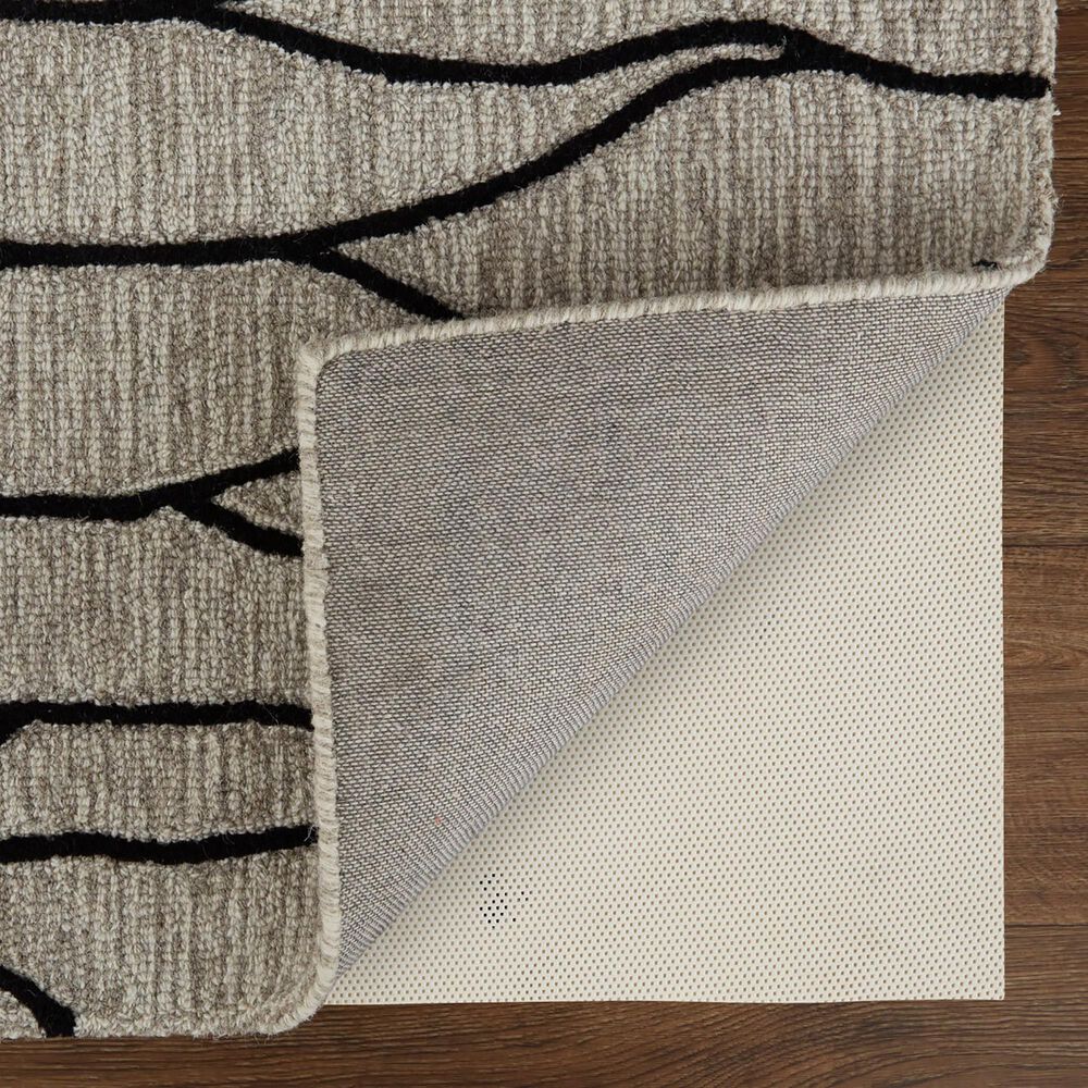 Feizy Enzo 2&#39; x 3&#39; Black and Taupe Area Rug, , large