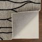Feizy Enzo 2" x 3" Black and Taupe Area Rug, , large