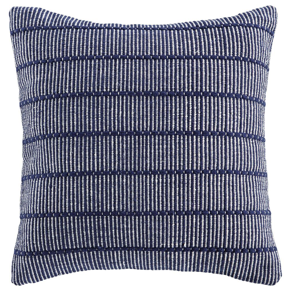 Signature Design by Ashley Rabia 20" x 20" Throw Pillow in Navy, , large