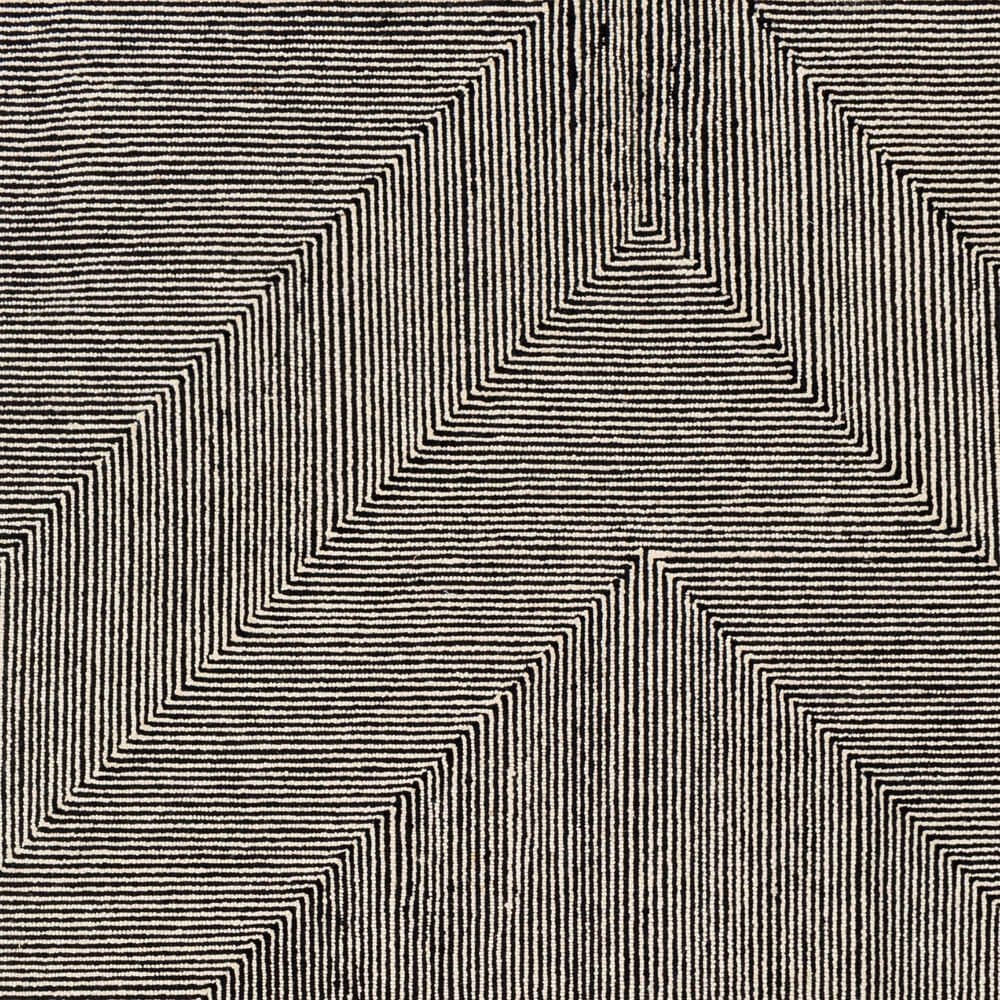 Surya Maroc 5&#39; x 7&#39;6&quot; Beige and Black Area Rug, , large