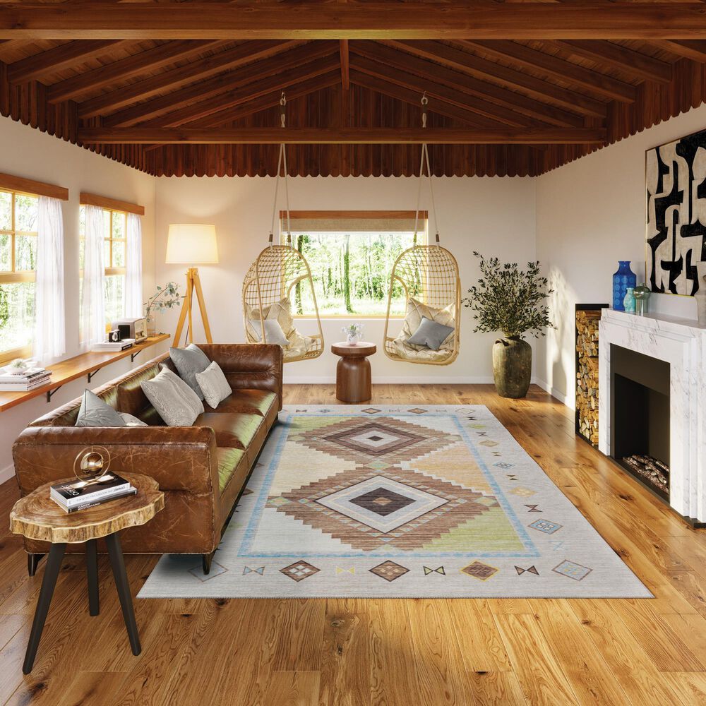 Dalyn Rug Company Phoenix 6&#39; x 9&#39; Taupe Indoor/Outdoor Area Rug, , large