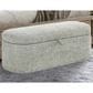 Crown Mark Philipa Storage Bench in Light Grey, , large