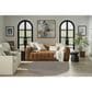 Nourison Courtyard Ivory and Charcoal 6" Round Indoor/Outdoor Area Rug, , large