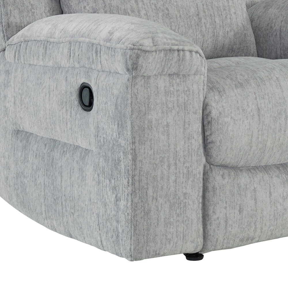 Ashley Buntington Manual Rocker Recliner in Pewter, , large