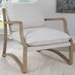 Uttermost Melora Accent Chair in Natural Linen, , large