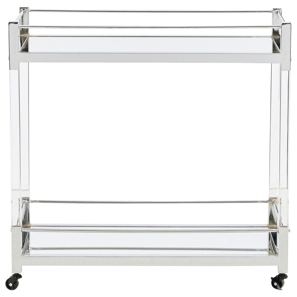 Ashley Chaseton Bar Cart in Chrome-tone, , large