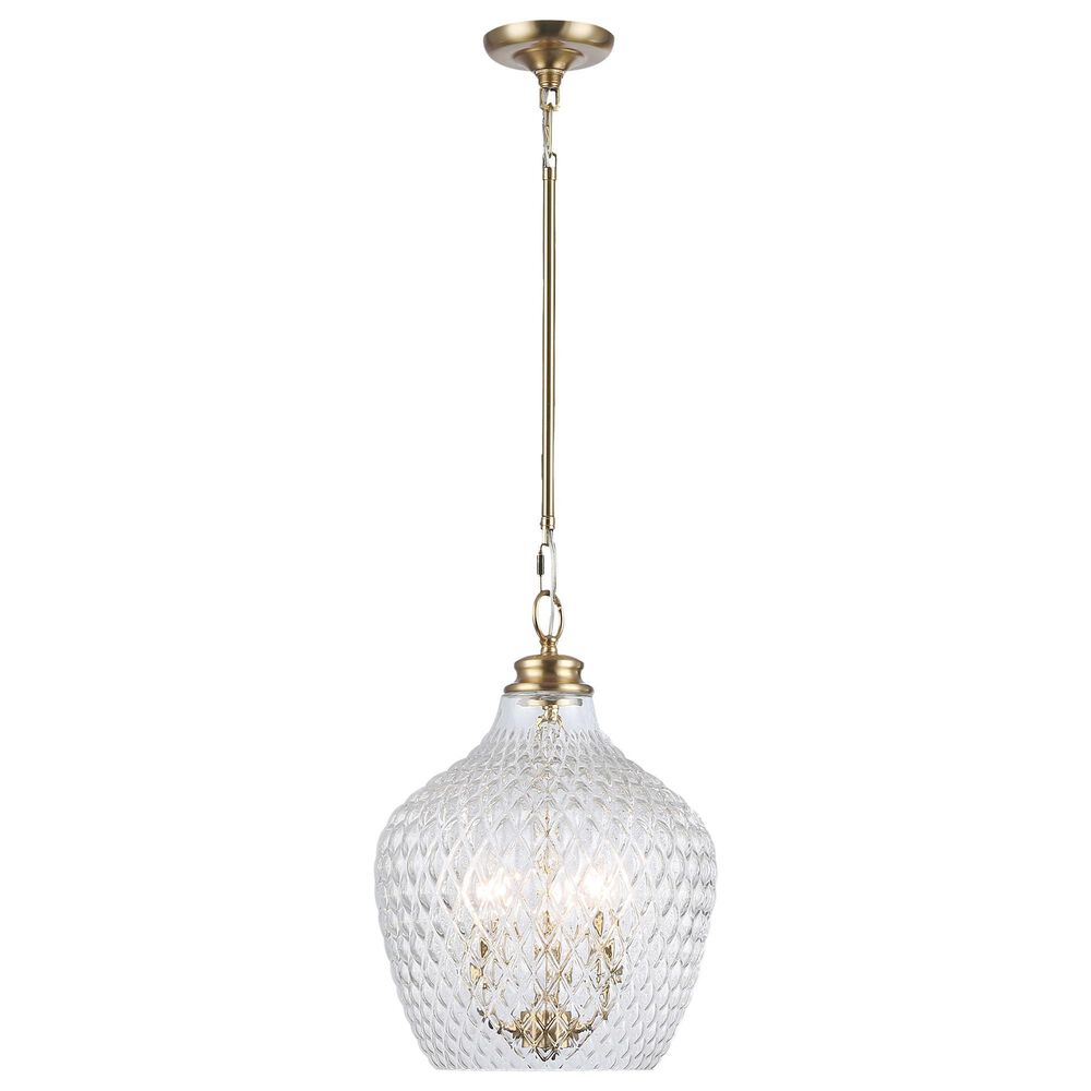 Golden Lighting Adeline 3-Light Pendant in Modern Brushed Gold, , large