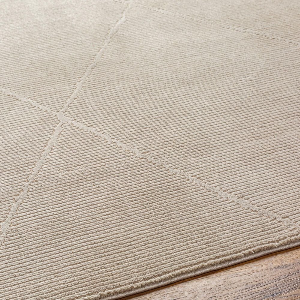 Surya Alder ALD-2301 1&#39;11&quot; x 3&#39;9&quot; Taupe and Tan Area Rug, , large