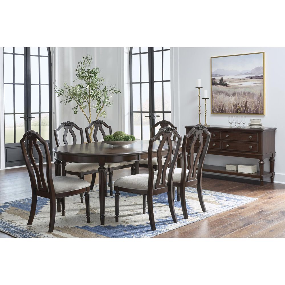 Ashley Lavinton Dining Chair Set of 2 in Tan and Brown, , large