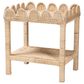 Baxton Studio Sumana Scallop Side Table in Natural, , large