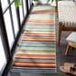 Safavieh Cabana CBN323A 2"2" x 7" Ivory and Green Indoor/Outdoor Runner, , large