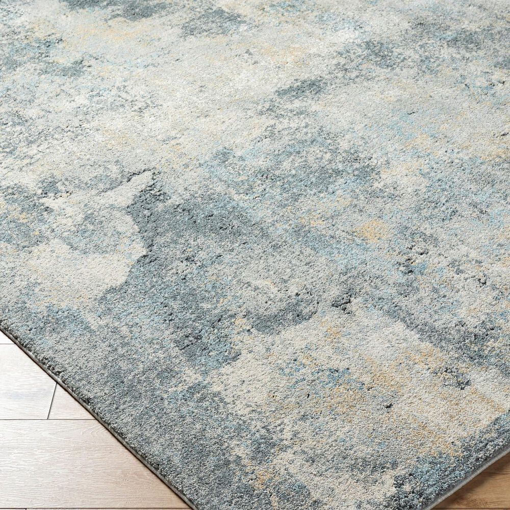 Surya Avellino 5&#39;3&quot; x 7&#39; Gray, Light Beige, Deep Teal, Pale Blue, Tan, Denim and Light Olive Area Rug, , large