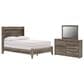 Ashley Elbrim 3-Piece Full Panel Bedroom Set in Weathered Brown, , large