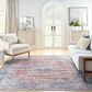 Nourison Grand Washables 4" x 6" Blue and Multicolor Area Rug, , large