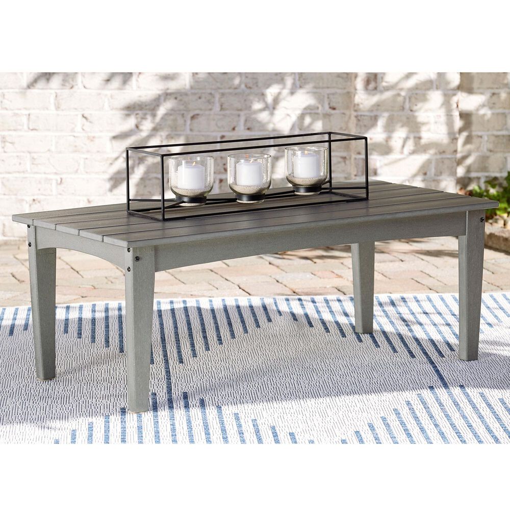 Ashley Visola Rectangular Cocktail Table in Gray, , large