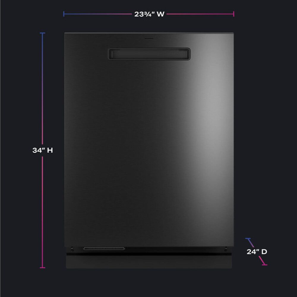 GE Profile 24&quot; Smart Built-In Dishwasher with 42 dBA in Fingerprint Resistant Black Stainless, , large