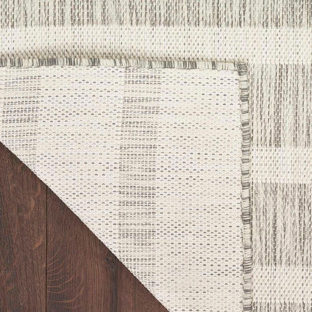 Nourison Positano POS03 Grey and Ivory 7&#39; x 10&#39; Indoor/Outdoor Area Rug, , large