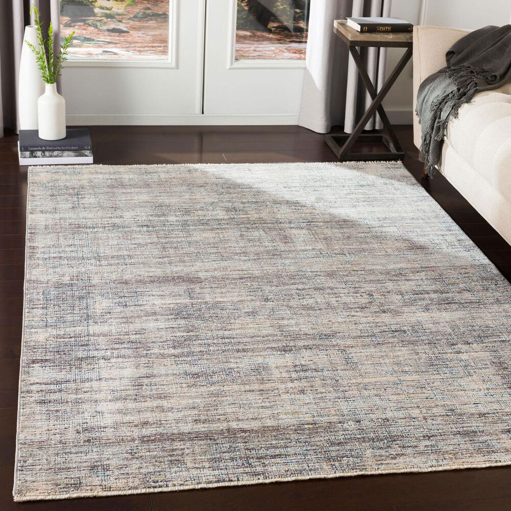 Surya Presidential PDT-2308 Dusty Sage, Gray, Charcoal, Ivory, Wheat, Ice Blue, Blue, Light Olive, Saffron and Orange 8&#39;10&quot; x 12&#39;10&quot; Area Rug, , large