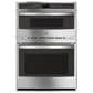 GE Profile 2-Piece Kitchen Package with Stainless Steel 30" Combination Double Wall Oven and Black Induction Cooktop, , large