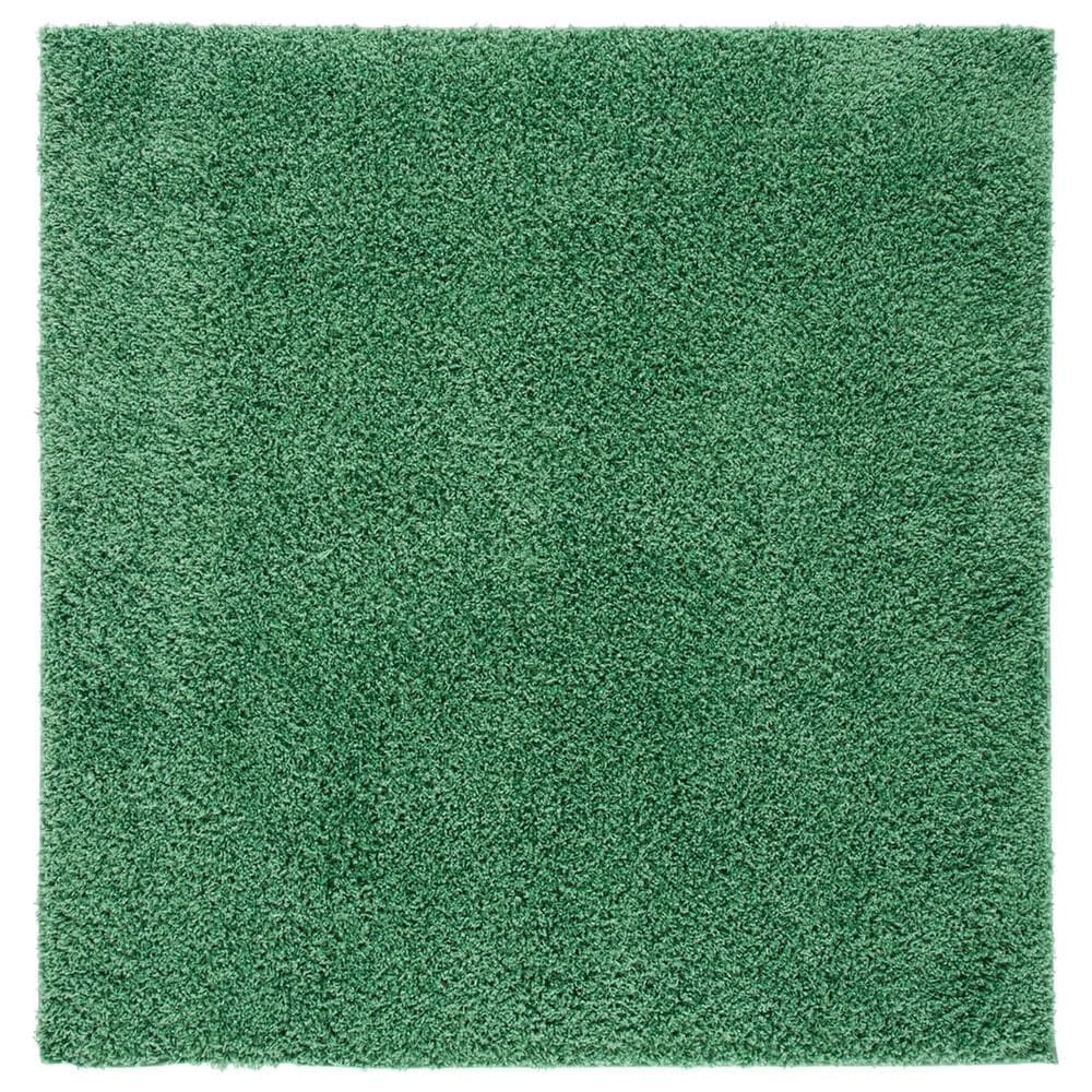 Safavieh Venus Shag 6"7" Square Green Area Rug, , large