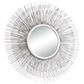 Maple and Jade 29" Round Wall Mirror in Distressed Silver, , large