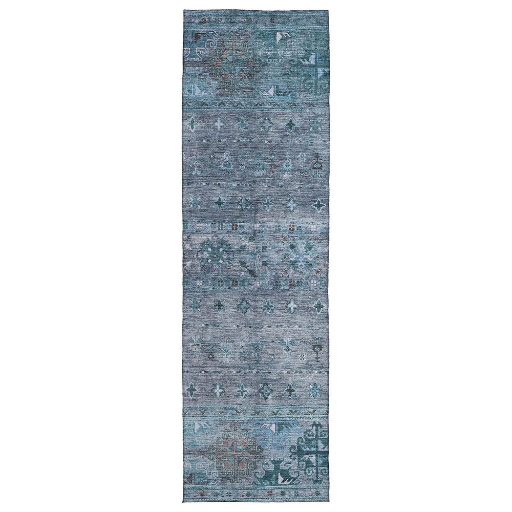 Dalyn Rug Company Karaj KJ5 2"3" x 7"6" Blue Indoor/Outdoor Runner, , large