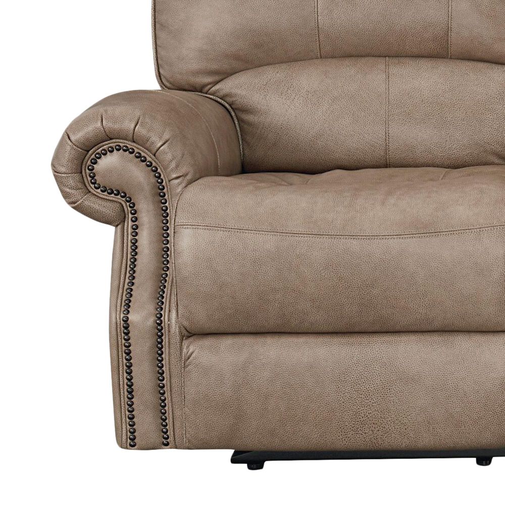 Bassett Prescott Power Reclining Sofa with Power Headrests in Wheat, , large