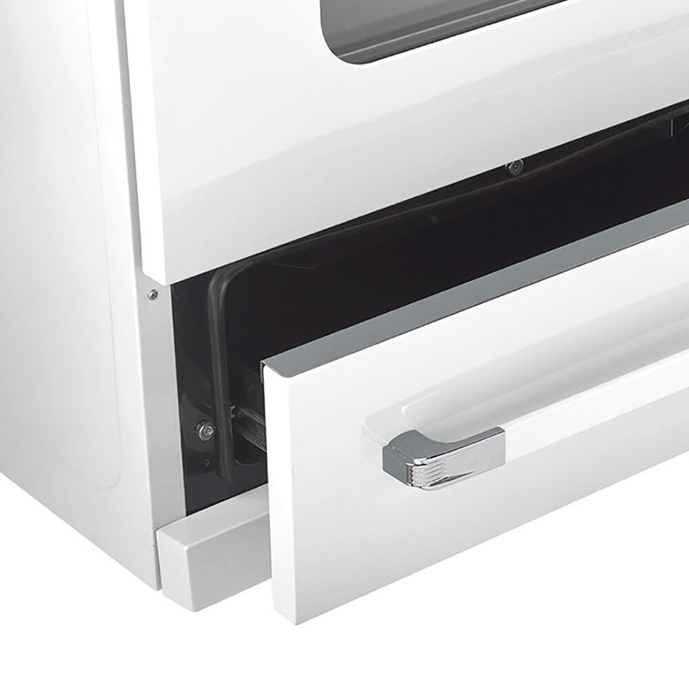 Unique Appliances Classic Retro 30" Pro Convection Gas Range in Marshmallow White, , large