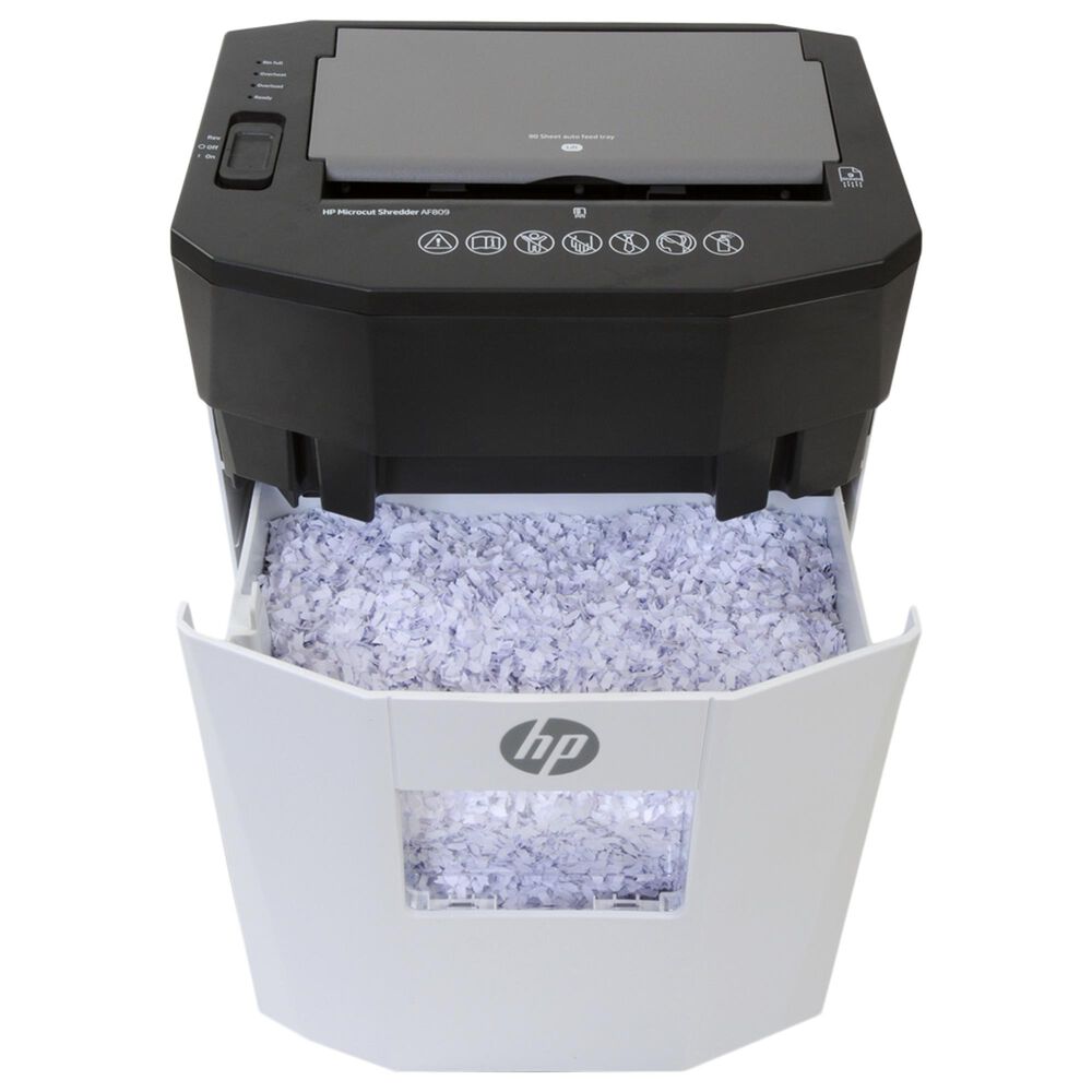 HP 80 Sheets Autofeed Microcut Shredder in White, , large