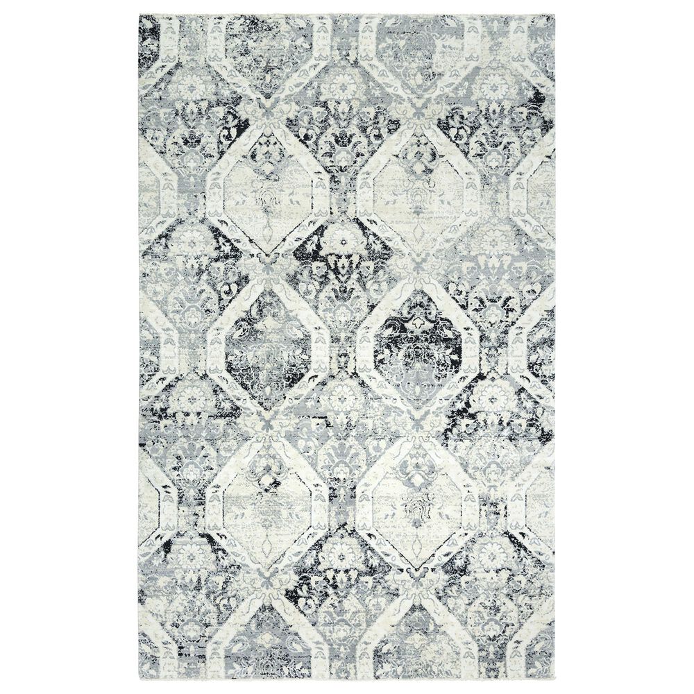 RIZZY Couture 10" x 13" Ivory and Black Area Rug, , large