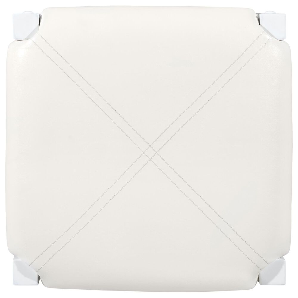 Linon Home Decor Lancer Tavern 3-Piece Counter Set with Faux Marble Top in Crisp White, , large