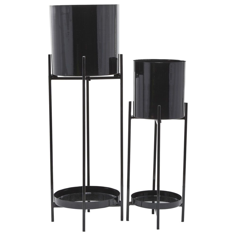 Maple and Jade 32" x 10" Planter in Black (Set of 2), , large