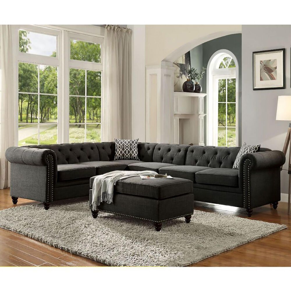 Gunnison Co. Aurelia II Sectional Sofa in Charcoal, , large