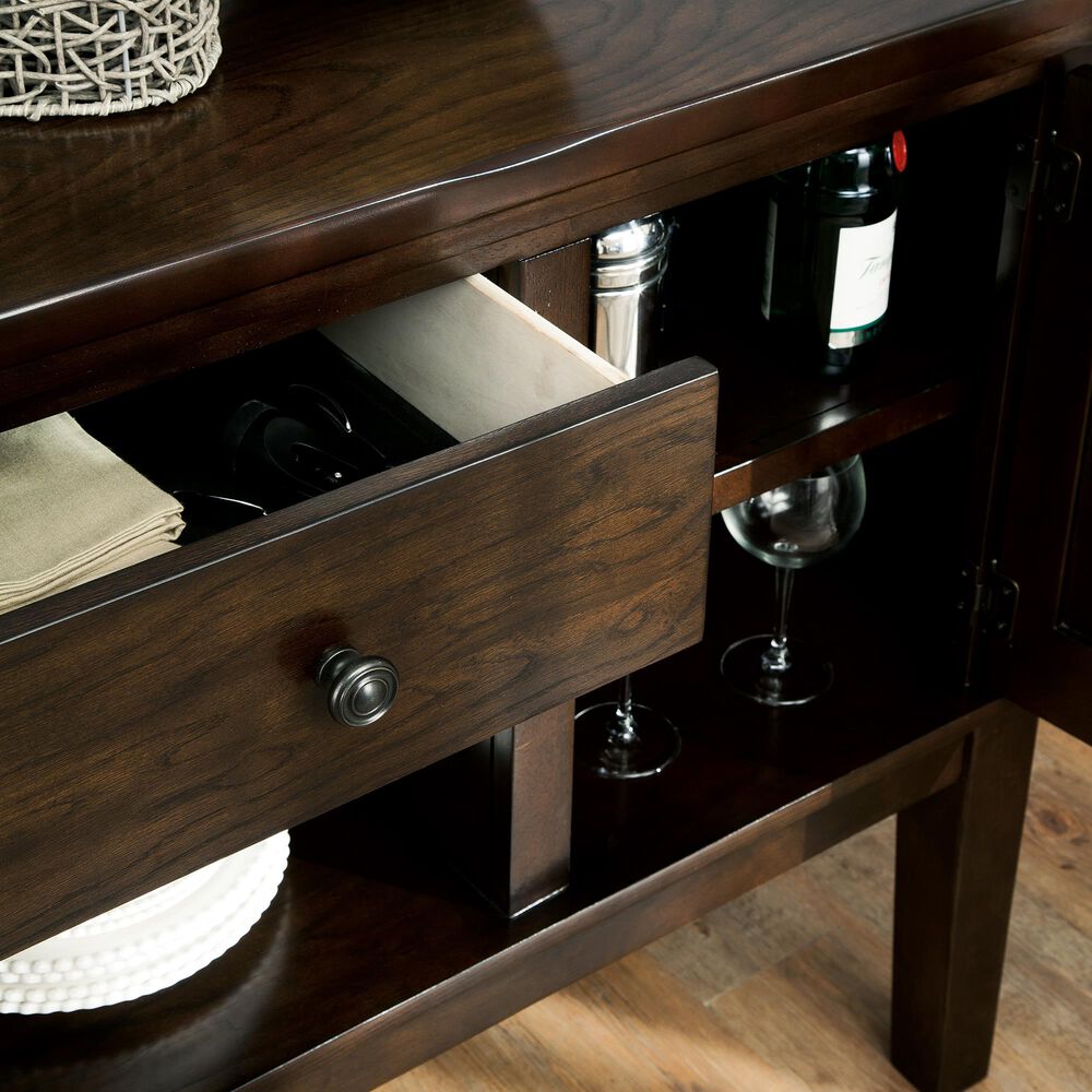 Ashley Haddigan Dining Room Server in Dark Brown, , large