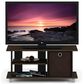 HOMLUX 31.5" Entertainment Center TV Stand with Bin Drawers in Columbia Walnut and Dark Brown, , large