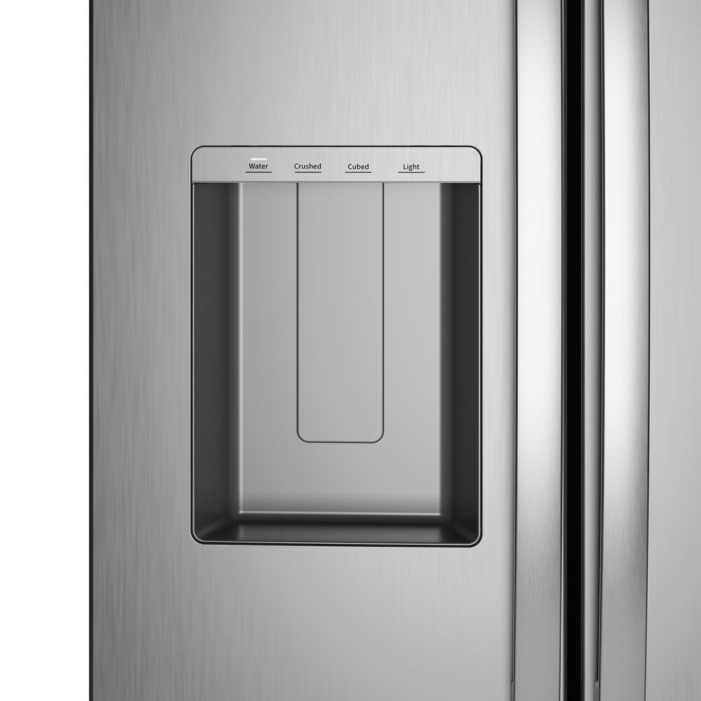 GE Appliances 24 Cu. Ft. Counter-Depth Side-By-Side Refrigerator with LED Light Wall in Fingerprint Resistant Stainless Steel, , large