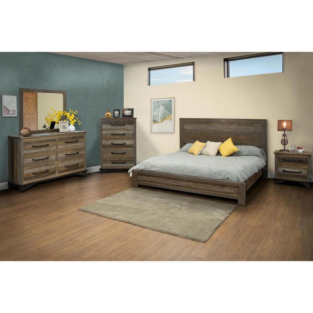 Fallridge Loft Dresser Mirror in Gray and Brown, , large