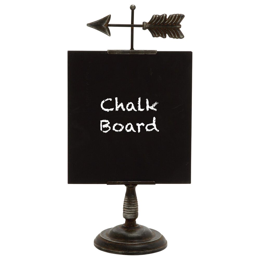 Maple and Jade 20" Farmhouse Metal Decorative Sign in Black, , large