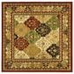Safavieh Lyndhurst LNH221 6" Square Multicolor and Red Runner, , large