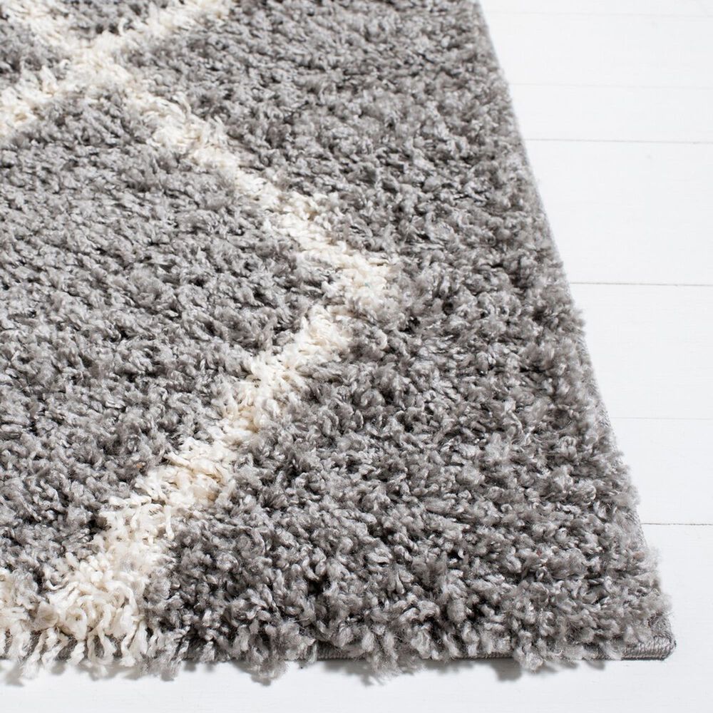 Safavieh Venus Shag VNS682J 4&#39; x 6&#39; Grey and Ivory Area Rug, , large