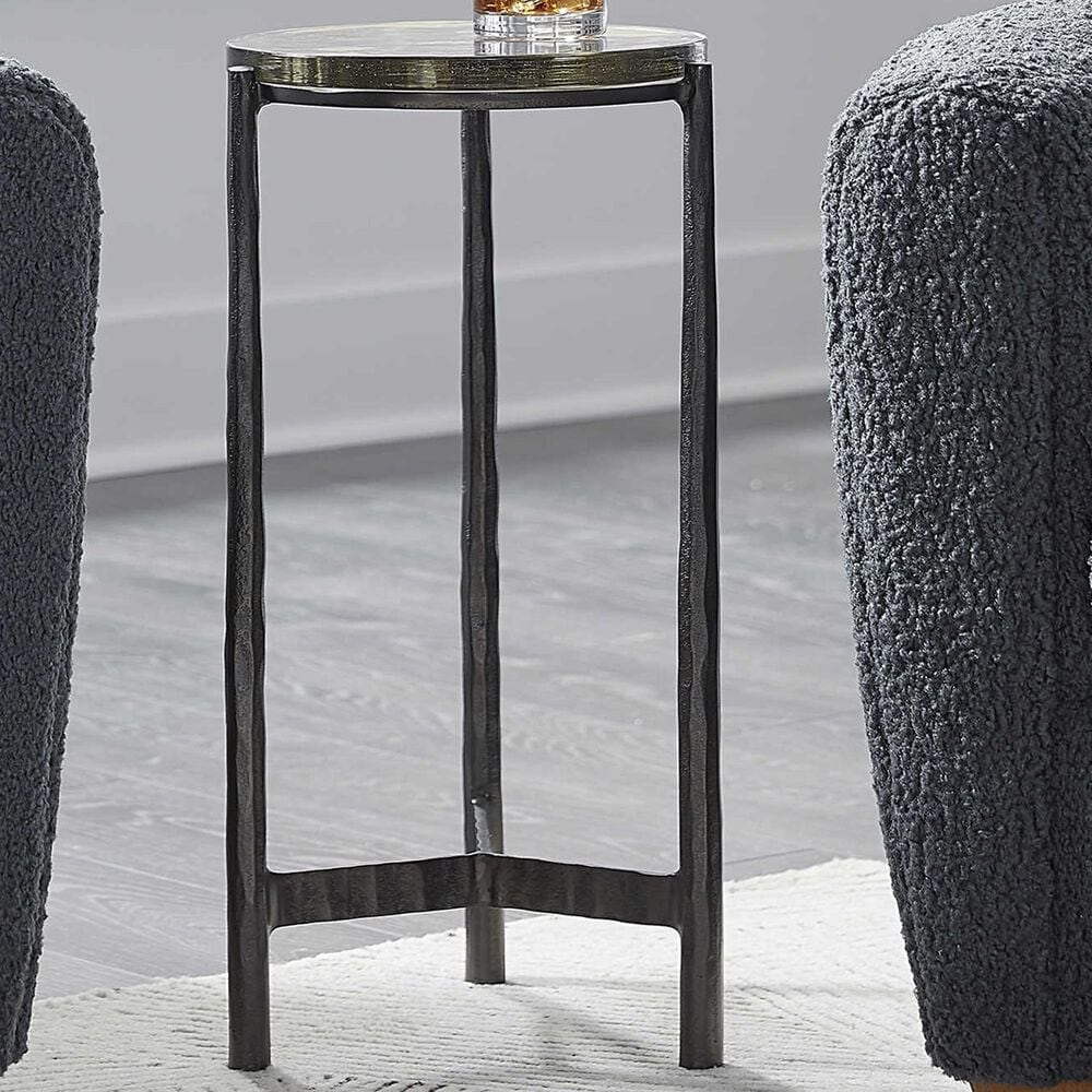 Uttermost Eternity Accent Table in Dark Gunmetal, , large